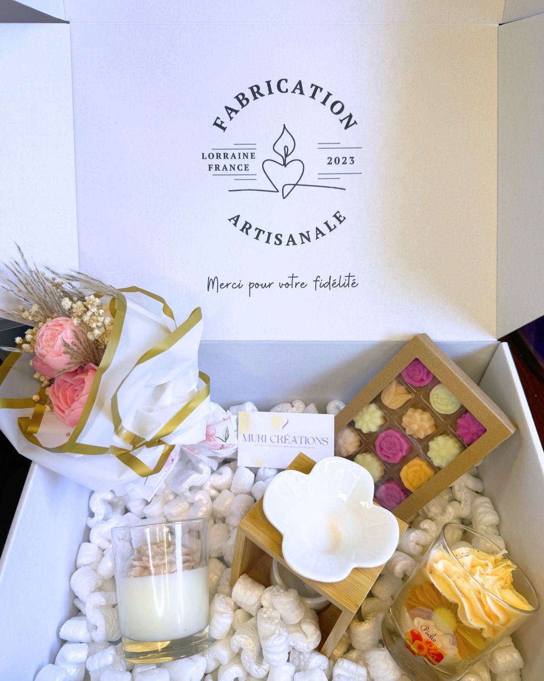 Contenu d'une muri box avec la formule gold