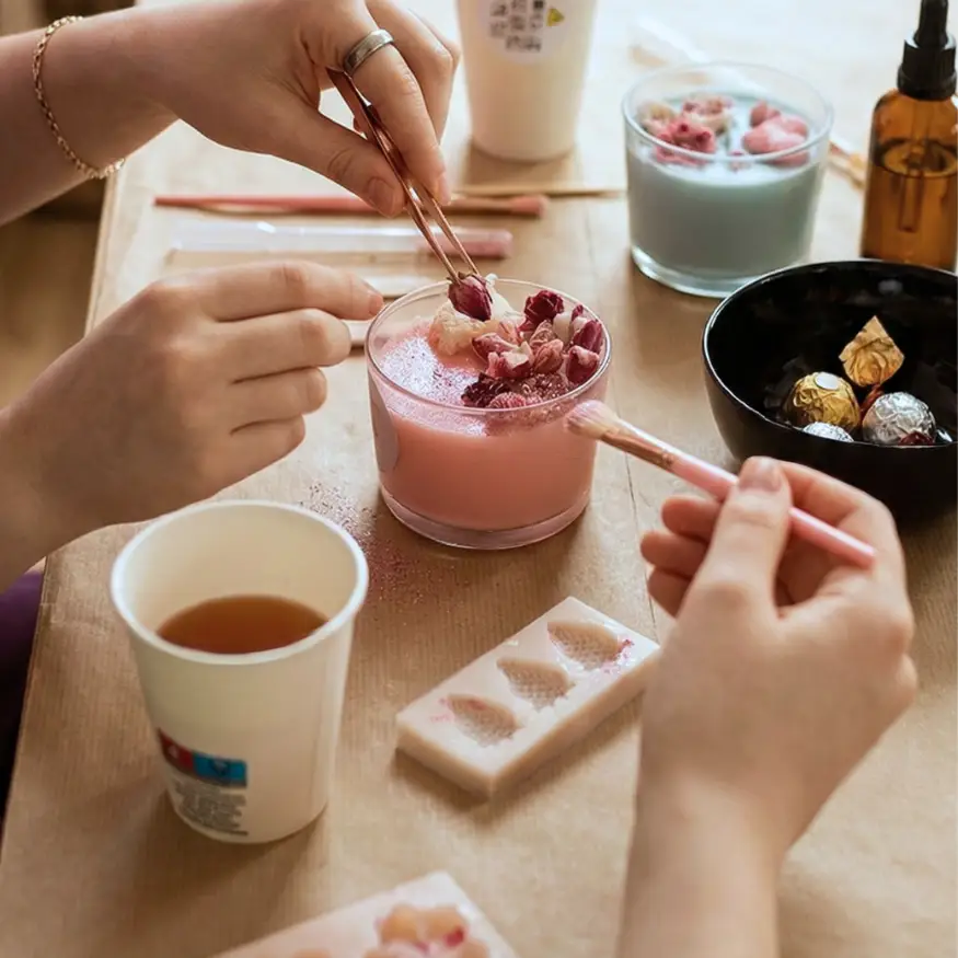 atelier creatif fabrication bougies enfants adultes anniversaire